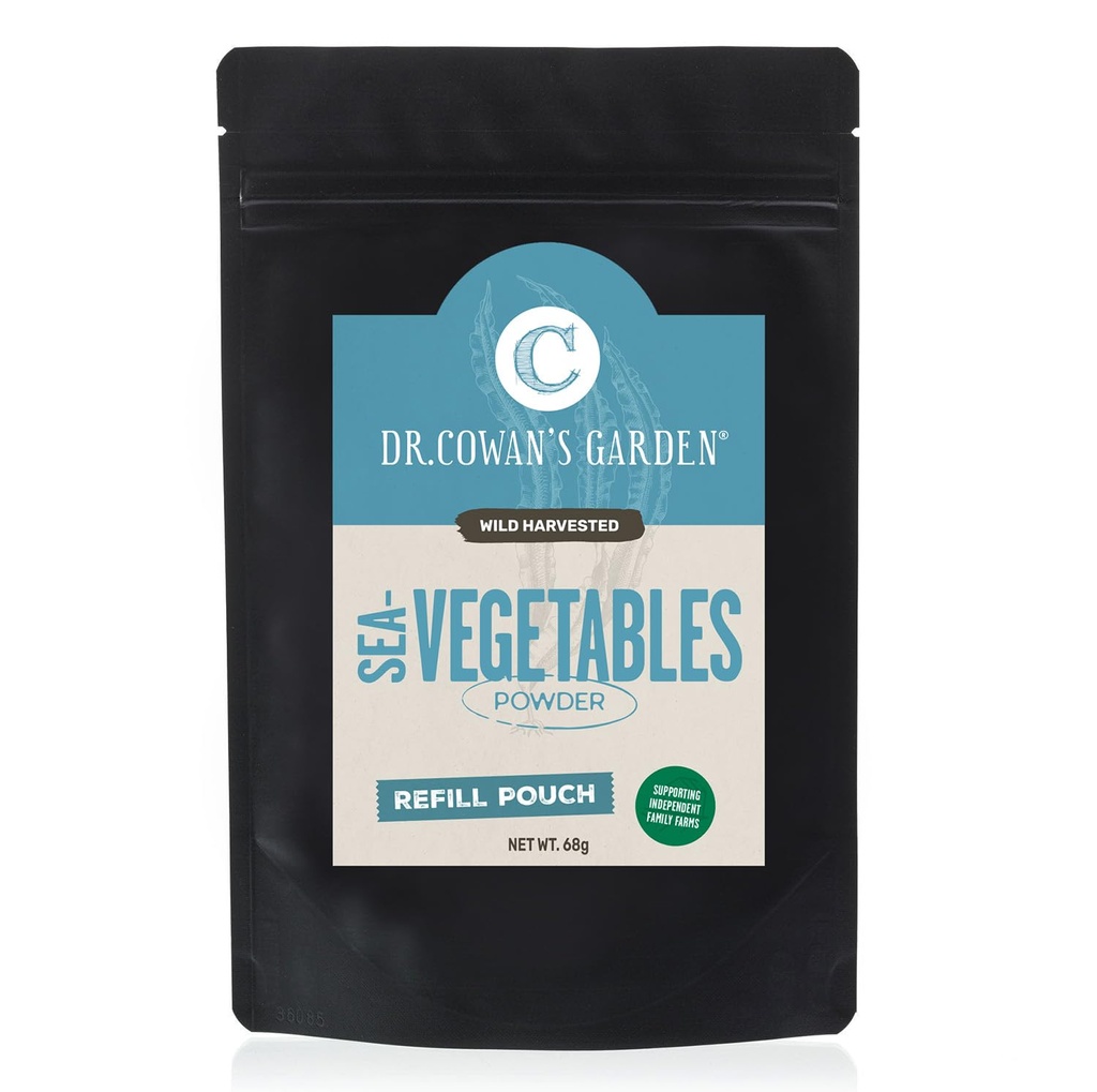 Dr Cowan 's Garden Sea Daržovių - Pure Seaweed, Laukiniai Harved Atlantic Natural Seaweed & Kelp milteliai, Sveikas papildas milteliai - JAV, Atlantic Dulse, Wakame, & Kelp - 20 Paslaugos