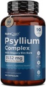 Psyllium Complex (Psyllium Husk Capsules) su Psyllium Powder, Slippery Elm & Ginger į Cleanse & Support Digistive System Health) 124; 180 Capsules