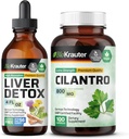 BIO KRAUTER kepenų Detox Tincture 4 Fl. Oz. & Cilantro 100 kapsulių