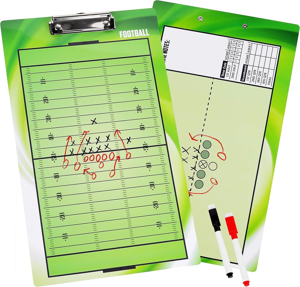 BETTERLINE futbolo koučingo valdyba Double- Sied- Ištrinti Clipboard Amerikos futbolo Coaches - Ateina su 2 trinamos tušinukai