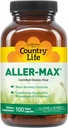 Country Life Aller- Max - Quercetin papildai su Bromelaino - Imuninė parama su vitaminu C, Cinkas, ir botanikos mišinys - Sertifikuotas Gluten- Free, Vegan (100 Skaičiavimas (pakuotėje 1))