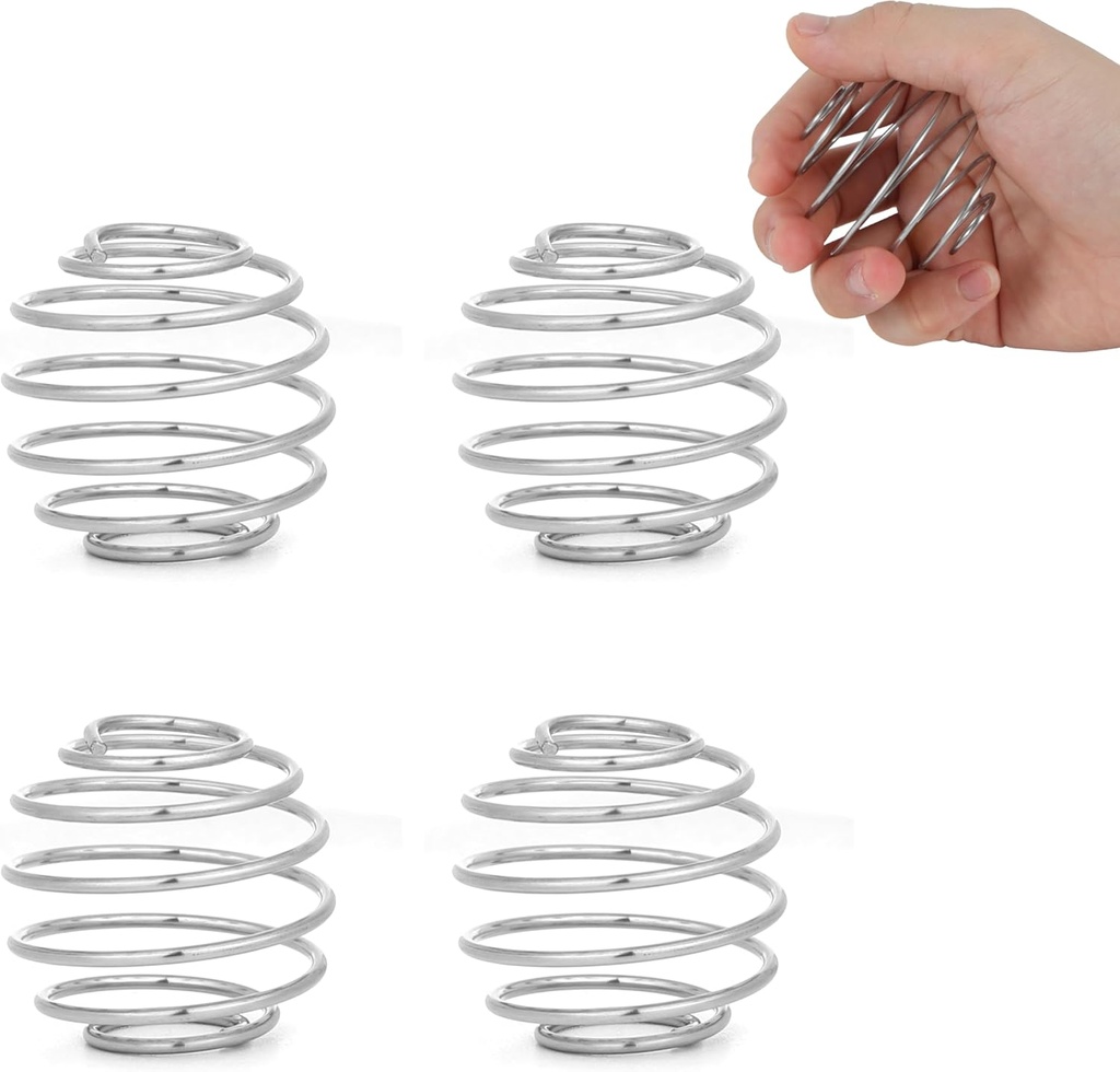 4 Pcs 2.1-Rašalas Didelis dydis Shaker kamuoliukai baltymų Shakes, Milkshake ir Salad Drezsing, 304 Nerūdijančio plieno Shaker Ball