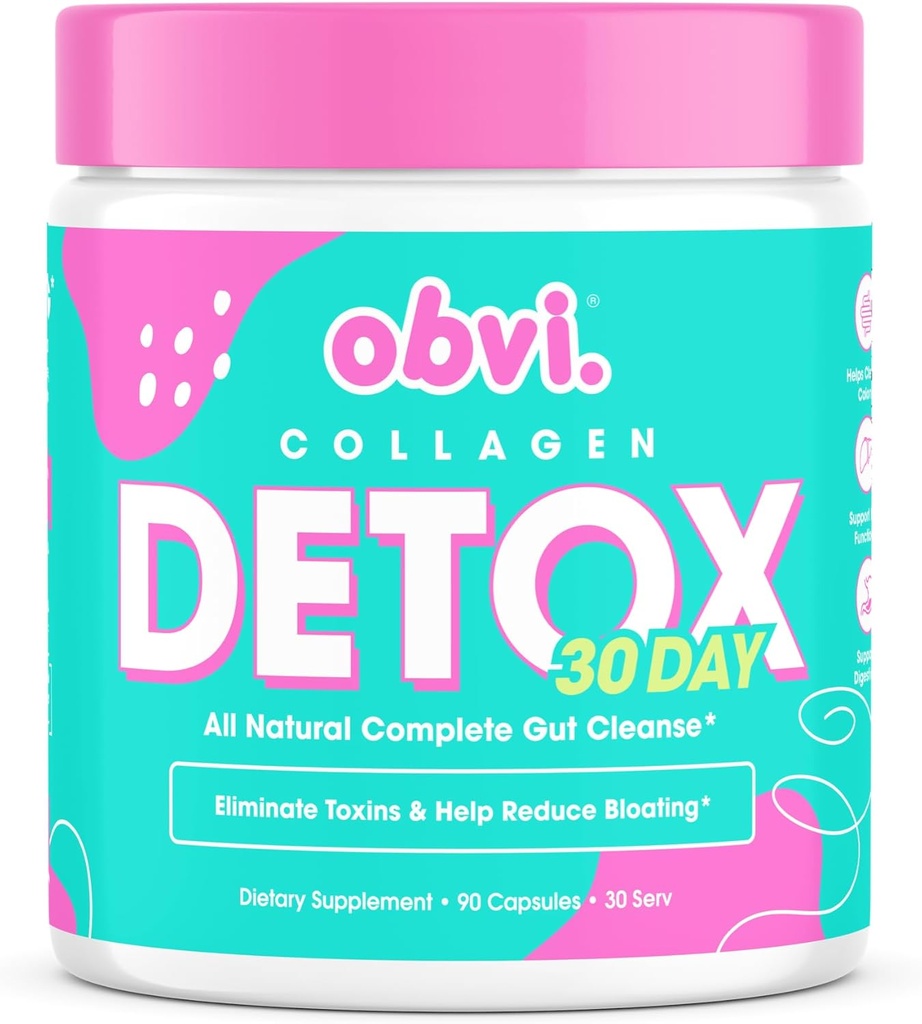 Obvi Detox Colon Cleanse Addirection, 124; Promotes Digestive and Gut Health, Bloating Relief, Padeda pašalinti toksinus ® 124; Imuninė parama pienui Thistle, Psyllium Husk, Sena Leaf ® 124; 90 Capsules ® 124; 30 Paslaugos