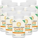 1000 mg Liposominis CoQ10 Ubiquinol, 600 Vegan Softgels, High Absorption Ubiquinol CoQ10 Additive, Active Antioksidant Form of Coferment Q10 for Heart Function & Energy Production