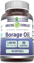 Amazonės formulės Borage Oil Addition (Borago aliejaus papildymas 124; 2000 Mg vienam servinčiam 124; Softgels (softgels) (124; ne GMO) 124; Gluten- Free) 124; Pagaminta JAV (1 paketas, 90 skaičius)