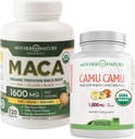 Organinis vitaminas C + Maca Root Capsules - Natūrali energija ir imuninė parama