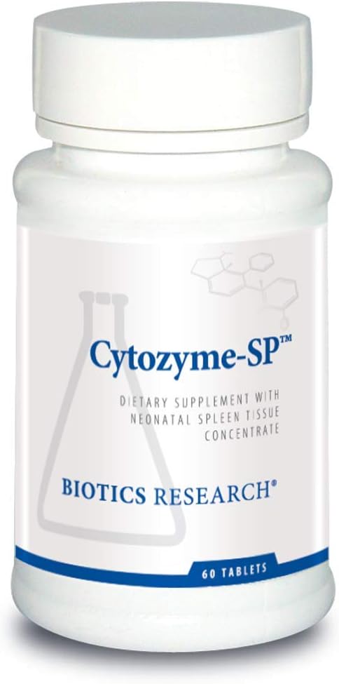 Biotics Research Cytozyme SP Neonatal Spleen, Supports Healthy Iron and Bilirubin Levels, Provides Immune Support, Supports Spleen Function, SOD, Catalase, Potent Antioxidant Activity 60 Tablets