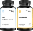 3-in-1 Cinko pikolinatas magnio glicinatas papildai su vitaminu B6 + Berberine 1500mg HCl papildymas ® 124; Reprodukcinės ir vaisingumas Sveikata, Hormonų balansas, Imuninė parama ® 124; 30 Dienos tiekimas