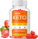 Advanced Keto ACV Gummies - Nemokama Gluten Free Pro Active Apple Cider Act Additive for Men Women (1000MG)