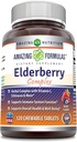 Nuostabios formulės Elderberry komplekso priedas - 124; 120 kramtomųjų tablečių - 124; berry Flavor - 124; Non-GMO - 124; Gluten- Free - 124; Pagaminta JAV