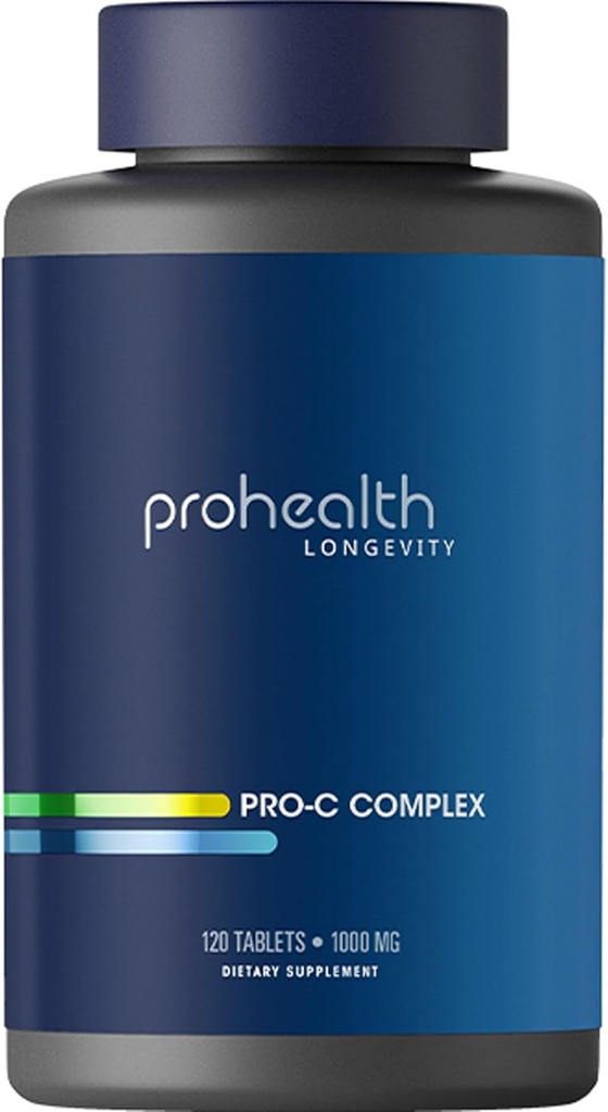 ProHealth Pro- C Complex ™ (1000 mg, 120 tablečių) (Vitaminas C su bioflavonoidais, Acerola, Rose HIPS ir Rutin)