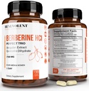 Premium Berberine HCL 730 mg - 120 VCAPS Perfect Trio Complex su Non- GMO Jiaogulan & Quercetin