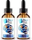 (2 pakuotė) Oficialus Pineal Pure lašai - Natūralus Dienos formulė padėti paramos Focus, Atmintis & Koncentracija ® 124; Švarus, Easy- to-Naudoti PinealPure skystis (60 Servings)