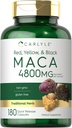 Carlyle Maca Root Capsules for Women & Men (Moterų ir vyrų kapinės) 124; 4800 mg