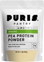PURIS Organic Pea proteino milteliai - USDA Organic Vegan proteinas 124; 27g Augalinis baltymas vienam sergamumui 124; Ne GMO laisvojo gluteno124; Švari etiketė ® 124; Sklandytoji skonio medžiaga 124; Idealiai tinka Shakes, Smoothes, Kepimo 124; 2 lb