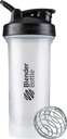 BlenderButelis Classic V2 Shaker Butelis puikiai tinka baltymų Shakes ir prieš treniruotės, 28-Ounce, Švarus / Juodas