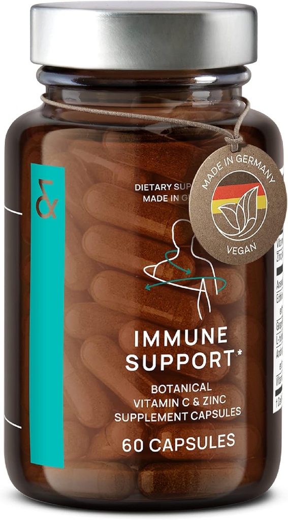 N ° 7 Imuniteto priedas - Imunitetas su Echinacea - Natūralus vitaminas C iš Acerola - Cinkas - Andrographis - Greipfrutų sėklų ekstraktas - Vegano imuninės sistemos vitaminų kompleksas - 60 kapsulių
