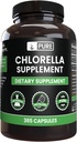 Grynas Originalus ingredientų Chlorella (365 kapsulės) Nr magnio ar ryžių piltuvai, Visada Grynas, Lab Patikrinta