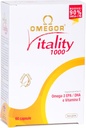 OMEGOR Omega 3 Žuvų taukų priedas IFOS Certified Vitality 1000 su 800mg EPA ir DHA vienoje kapsulėje - No Fishy Aftersymue, Non-GMO (60 Softgels)