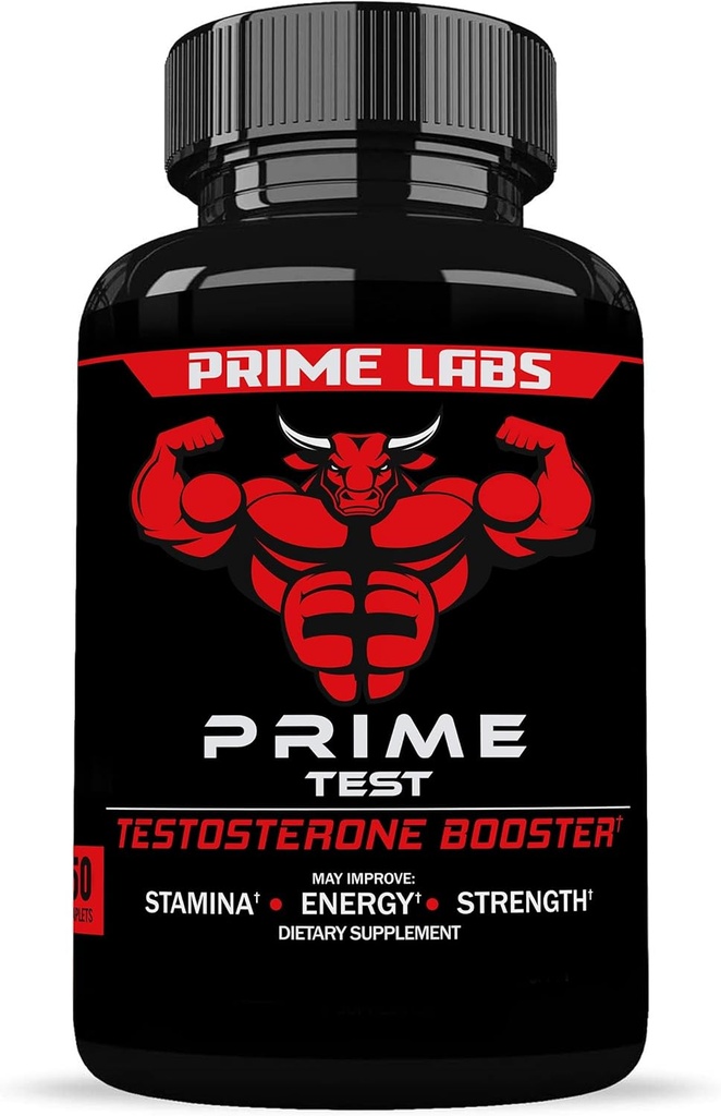Prime Labs - Vyrų testosterono stiprintuvas - Stamina, ištvermės, & stiprumo stiprintuvas - 60 kapsulės