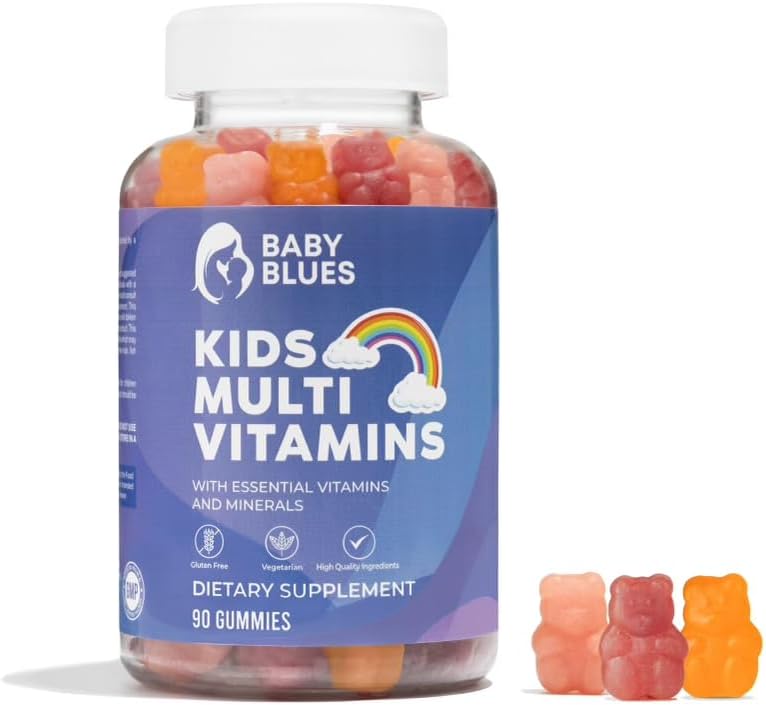 Baby Blues Comply Kids Multivitaminas Gummies - Eteriniai vitaminai vaikų kasdienei sveikatai - Skanūs vaikų multivitaminai Gummy Bears
