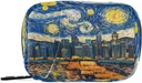 7 Diena Starry Night Sky Sity Pil Cag Travel Pil Organizatorius maišelis su Zipper Portable Case Compact Size Vitaminas papildas turėtojas