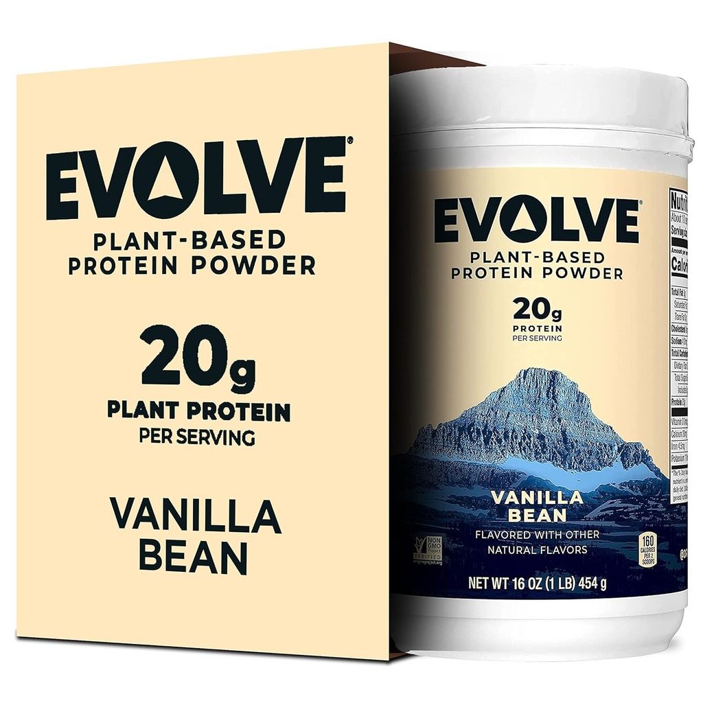 Evolve proteino milteliai, Ideal Vanilla, 20g proteinas, 1 taškas (pakuotė 2)