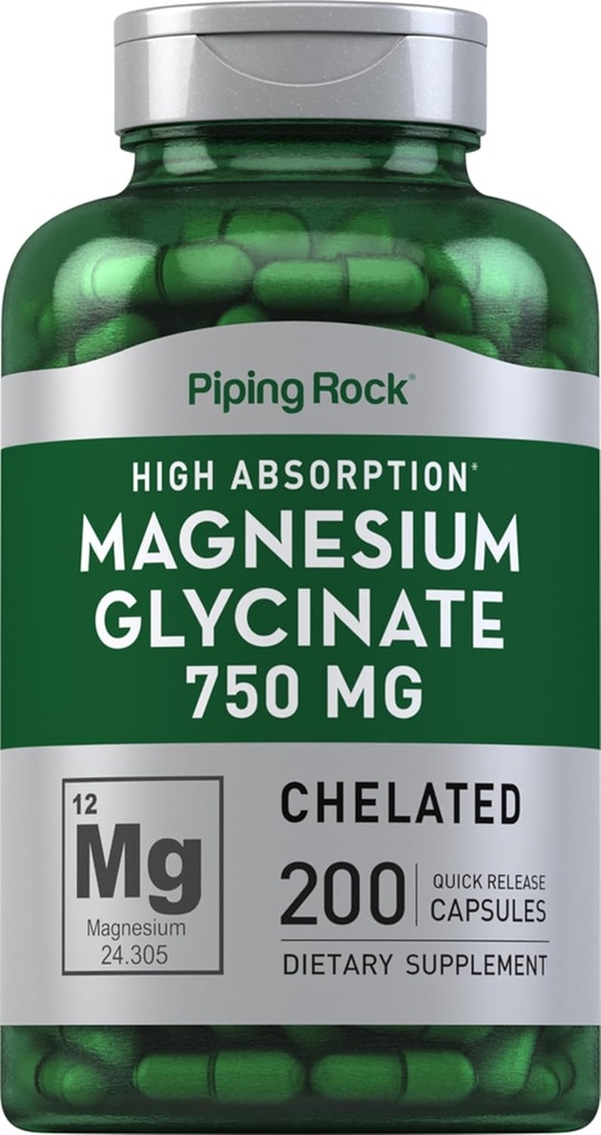 Pipecing Rock Magnis Glycinate Capsules Ş124; 750mg