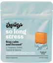Chewsy So Long Stress, Calm Fruity Chews, Stay Calm & Focus. w / L- teaninas, amino rūgštis, GABA, glicinas, tirozinas, tarinas ir magnis. Tropical Fruity Chews, 6 dienų tiekimo