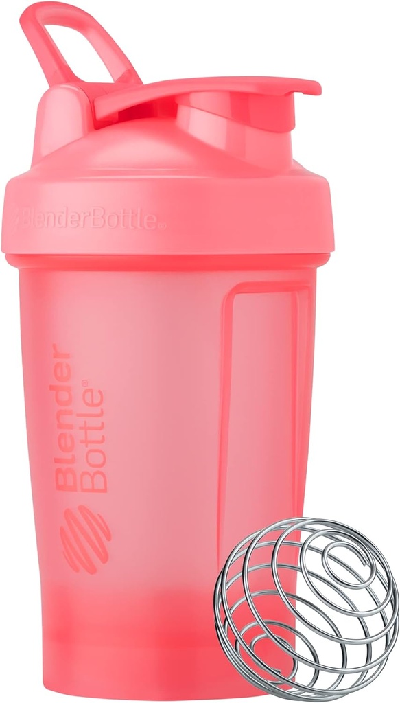 BlenderButelis Classic V2 Shaker Butelis puikiai tinka baltymų Shakes ir prieš treniruotės, 20-Ounce, šviesiai rožinės spalvos