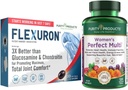 Grynumas Produktai Dundl - Moterų Perfect Multi + Flexuron Bendra Formulė Moterų multivitaminas (Palaiko Šlapimo traktas Sveikata, Imuninis, Kaulas + Daugiau) - Flexuron (Krilių aliejus, Hialurono rūgštis + Daugiau)