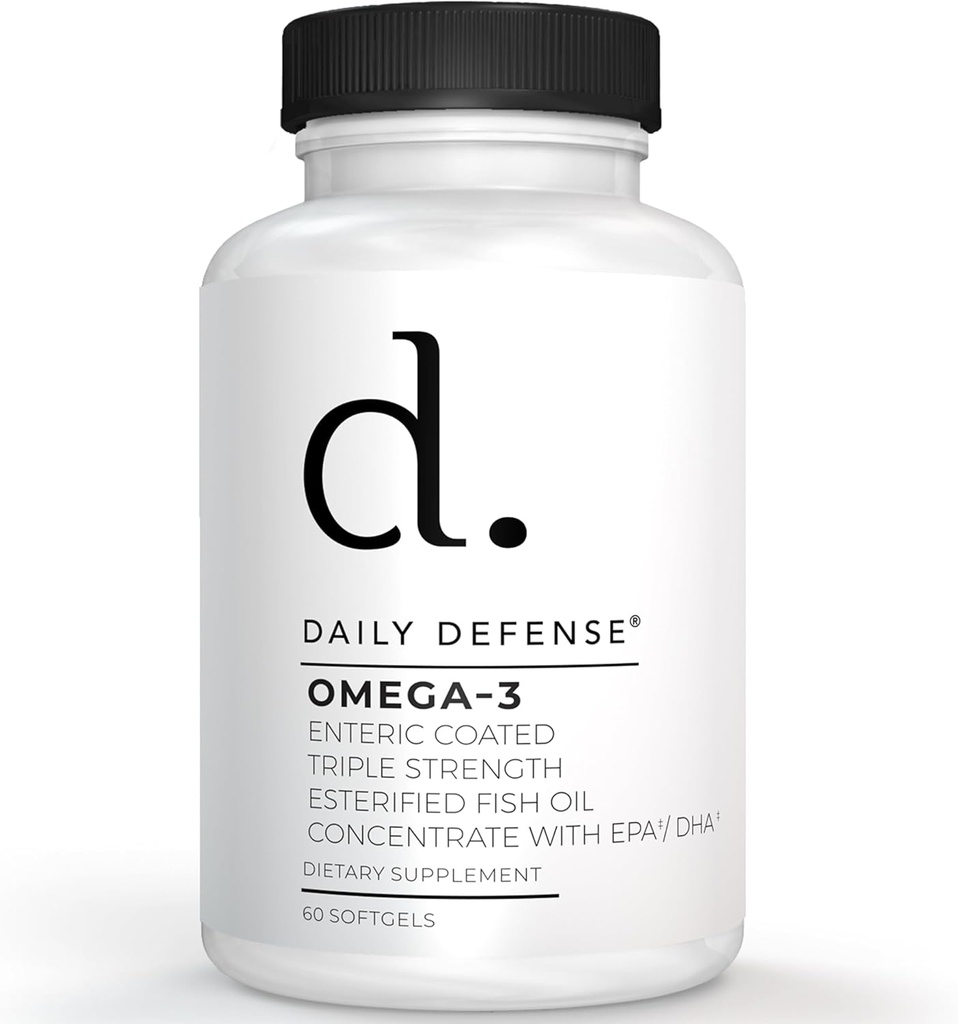 Omega 3 žuvų taukų priedas 1000mg - Omega 3 DHA EPA priedas vyrams ir moterims už odą, vinys, kognityvinis, & Širdies parama - 60 Enteric dengtos žuvų taukų softgels, Pagaminta JAV