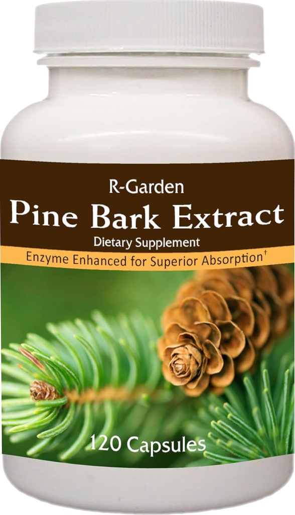 Pine Bark Extract, 120 kepurių.