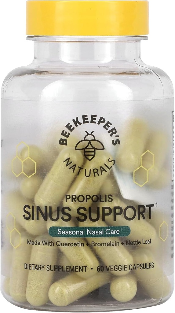 Beeolers Naturals Propolis Sinus Support, 60 Ct