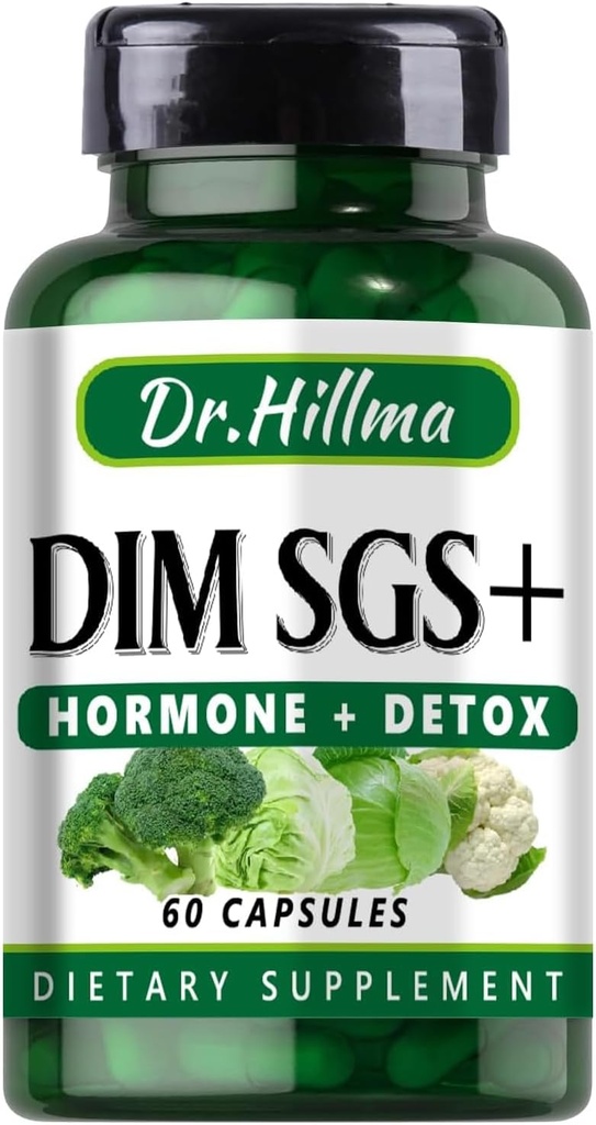Dim Hormonas Detox papildas 200Mg Diindolilmetanas skatina Normalus Estrogenų papildas moterims, Hormonų Acne Karštos mirksi papildai, Menopauzė Parama, Skatina Detoksikacija (60Kapsules)