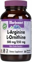 Bluebonnet Nutrition L- Argininas 500mg / L- orinitinas 250mg, Palaiko baltymų metabolizmą *, Be sojų, Be daug, Ne GMO, Kosher Sertifikuotas, Vegan, 50 Daržovių kapsulės, 50 Paslaugos