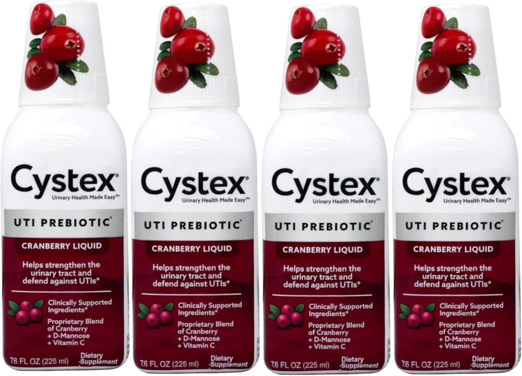 Cystex Liquid Cranberry Complex, 7.6 Fl Oz (4 rinkinys)