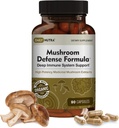 DailyNutra grybai Gynybos formulė - Imunic Support Additive Addition Bendrijoje 124; Organic Mushroom, Hot Water Extened - Reishi, Chaga, Maitake, Shiitake & Turkey Tail (90 kapsulių)