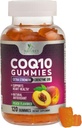 CoQ10 Gummies 100mg - 3X Stiprumas, High Absorption, Antioksidantas papildas širdies sveikatos ir energijos gamybos, Ultra Coenzis Q10 Vitaminai, Coq 10 papildai, Non-GMO - 120 CoQ10 Gummies
