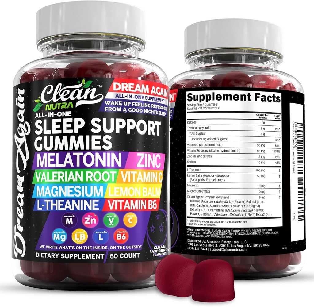 Clean Nutra Melatonin Gummies 10mg