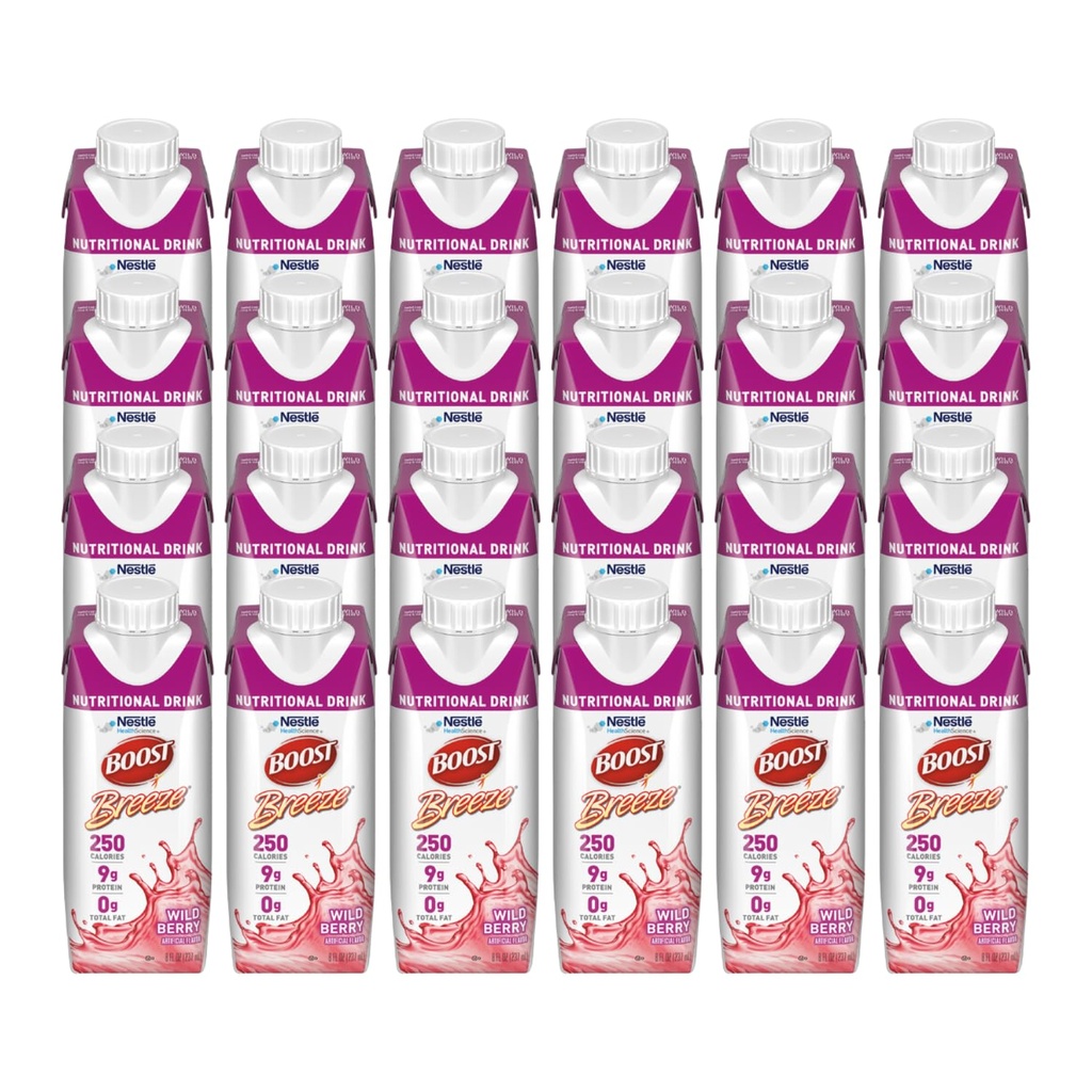 BOOST Breeze mityba 8oz Wildberry Fat- Free Drink, 24 / Cs