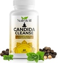 Candida Cleanse (60 kapsulių) Advanced Inestinal Overgrowth Detox - Apima Oregano lapą, Wormwood, Black Walnut - Proposed Digitative Health & Regularity for Women and Men