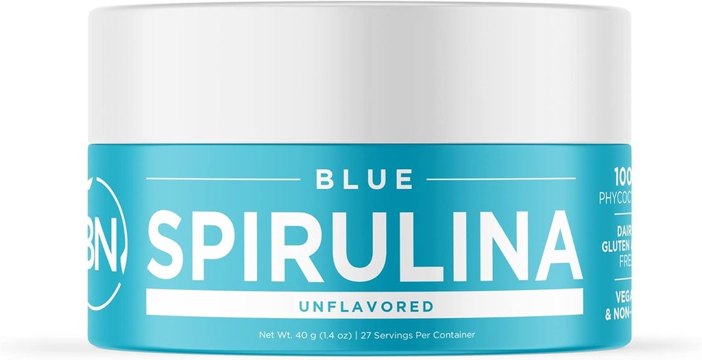 Mėlyna Spirulina milteliai Organic - USDA Sertifikuotas - RAW Nutrient Dense Virš 70% proteinas per Aptarnavimo - Purest Source Vegan proteinas - Maisto produktai - Turtingas vitaminais ir mineralais