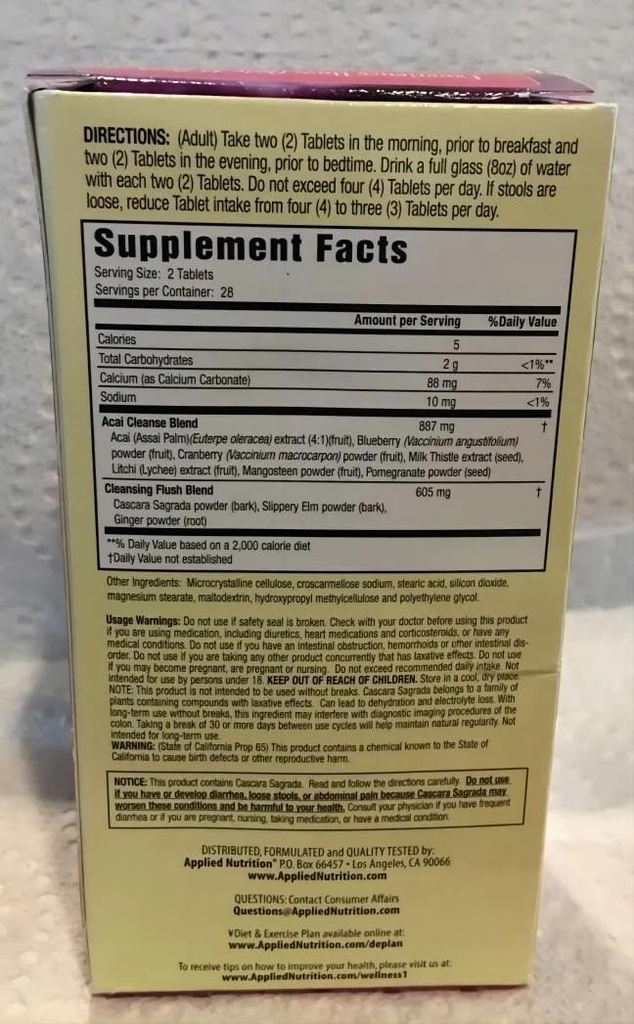 14- diena Acai Berry Cleanse 56- grafinis butelis (pakuotėje po 3) EW @ GHT