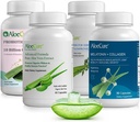 AloeCure Organic Aloe Vera Capsules Pack - 4 vnt. - Melatoninas + kolagenas, VeraFlex, Aloe Vera Capsules, Probiotikas + fermentas