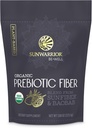 Sunwarrior Fiber Supplement Prebiotic Organic | Vegan Fiber Supplement Plant-Powered Gut Health Booster with Pure Ingredients for Digestive Harmony | Vegan & Non-GMO | 8oz Pouch (30 SRV) Be Well