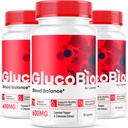 (3 Pack) GlucoBio Capsules - Oficiali Gluco Bio Support Pills, Advanced Formulės už bendrą balansą, GlucoBio Pills, GlucoBio Addition, Glucovio Reviews, 90 Capsules for 3 Months