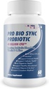 Pro Bio Sync Probiotic 40 Billion KSV - Premium Probiotinis papildas su imunine parama - Pagalba Gut Microbiome - Keli privalumai sveikatai - Parama Digestion, Cellular Health, Circadian Rhythm