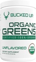 Greens Superfood Powder Unflavored | 8 Most Essential Mixed Greens | Certified 100% Organic | Chlorella, Spinach, Kale, Spirulina, Alfalfa, Broccoli, Wheat Grass, & Barley Grass | 30 SERV | 9.52 OZ