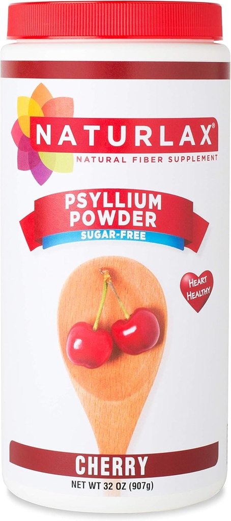 Vyšnių Flavored Pyllium Husk, Sugarinis nemokamai (32 oz)